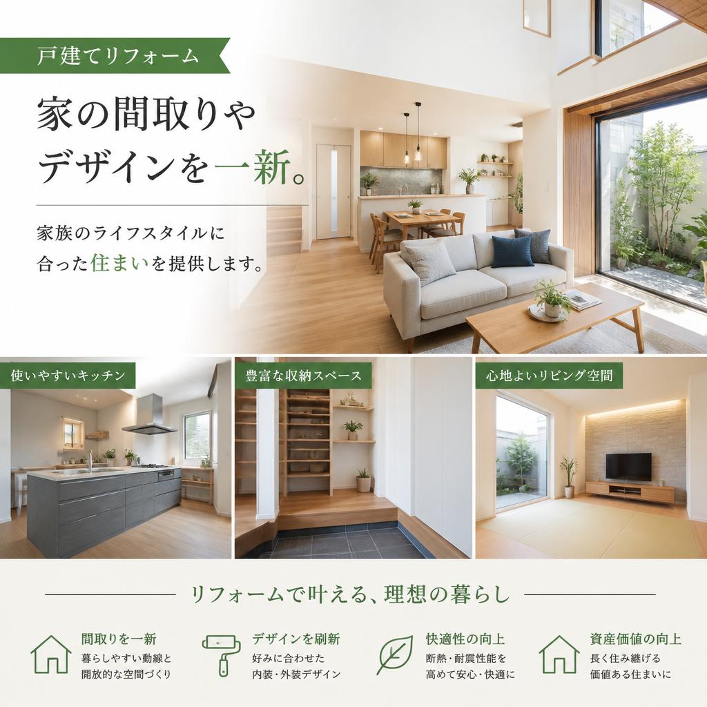 4. 戸建てリフォーム - あなたの夢の空間を実現