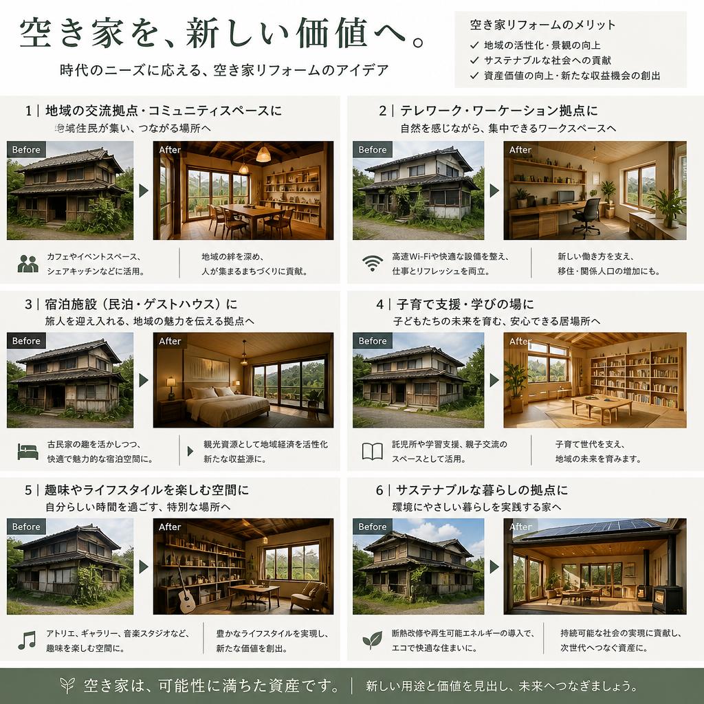 空き家の活用法と新たな可能性