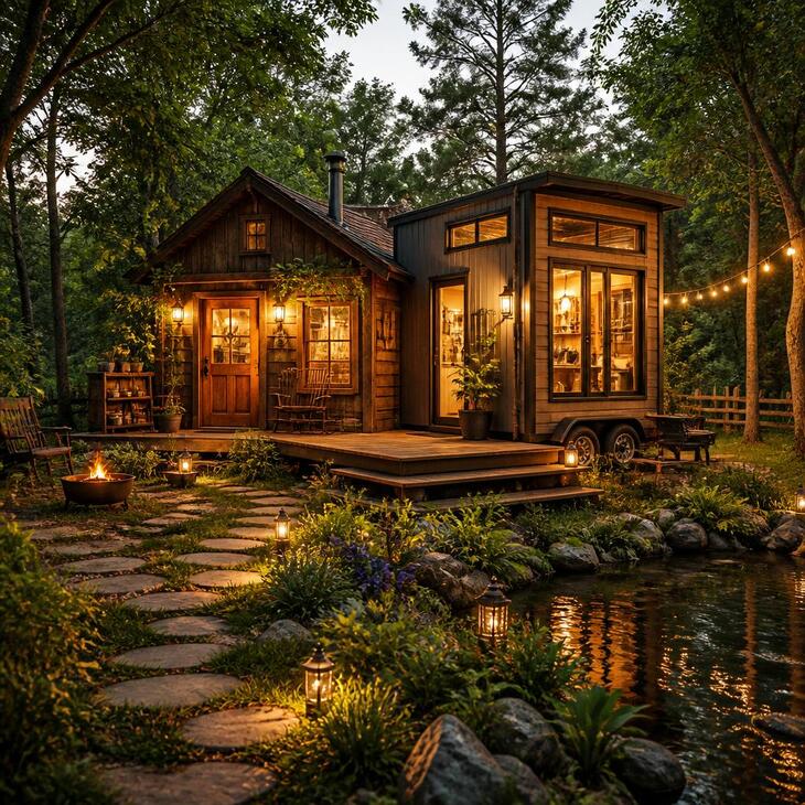 あなただけの隠れ家 - 小屋とタイニーハウスのコラボレーション