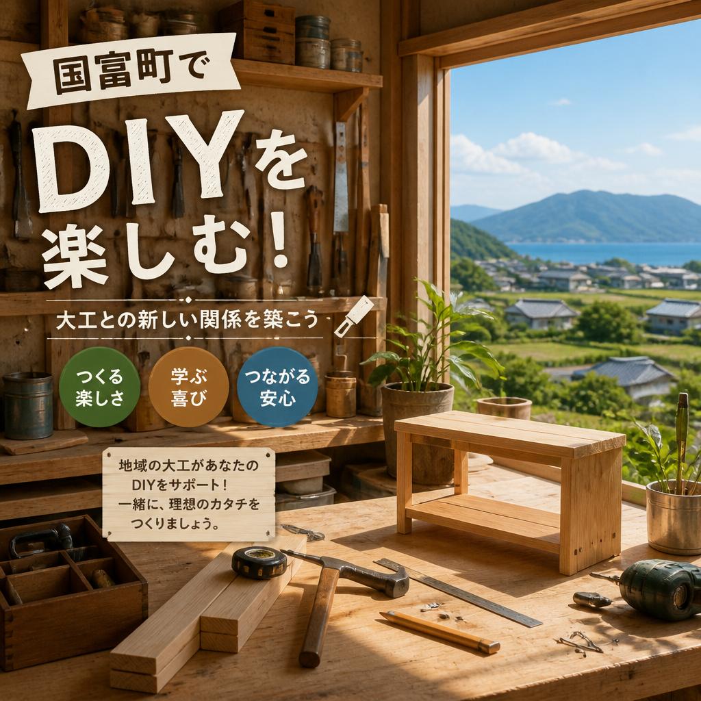 国富町でDIYを楽しむ！大工との新しい関係を築こう