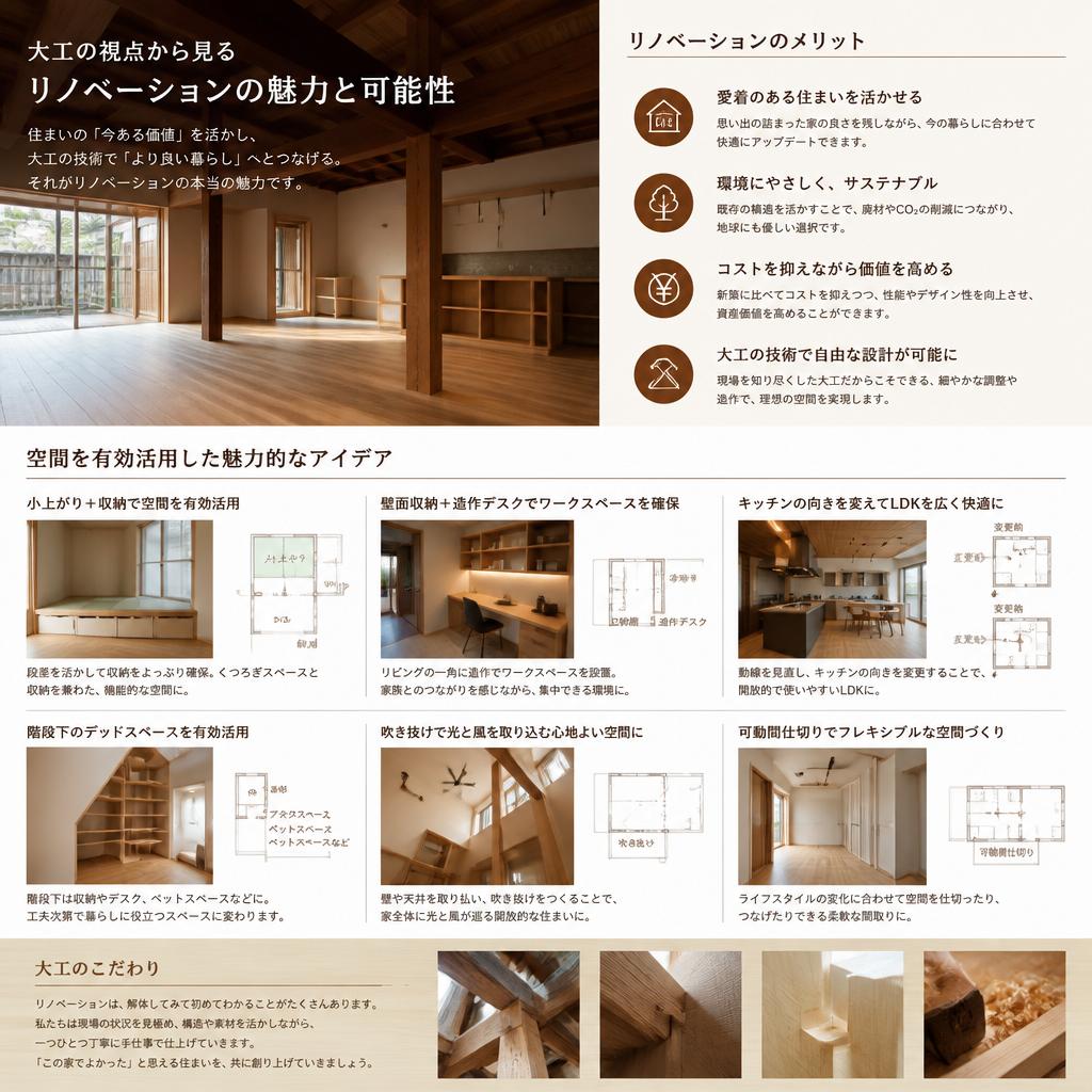 4. 大工が提案する住宅リノベーションのアイデア