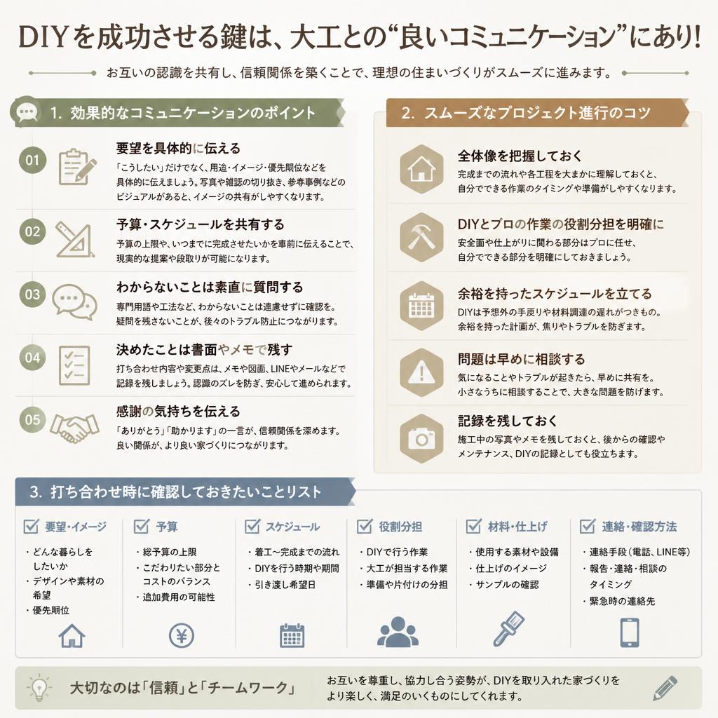 5. DIYプロジェクトを成功に導く大工との連携法