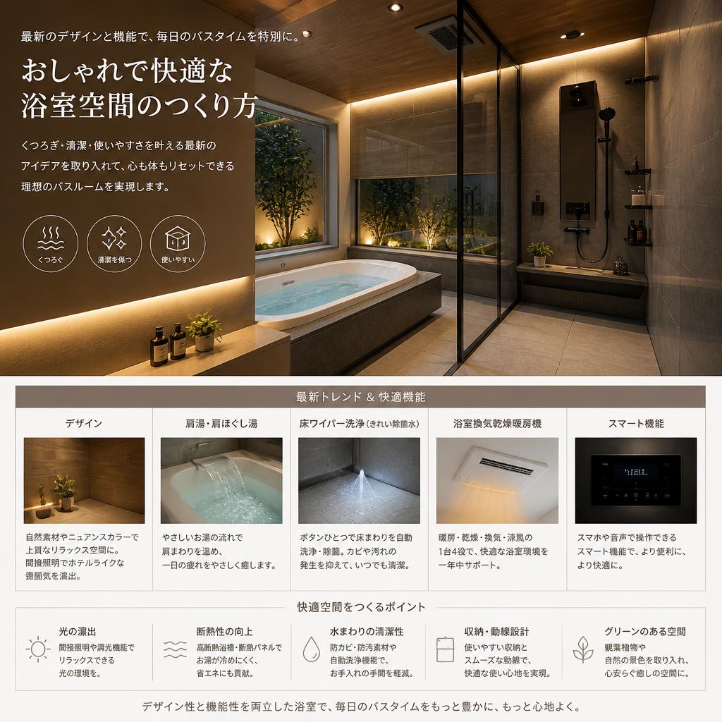 2. トレンドを取り入れたおしゃれな浴室リフォーム