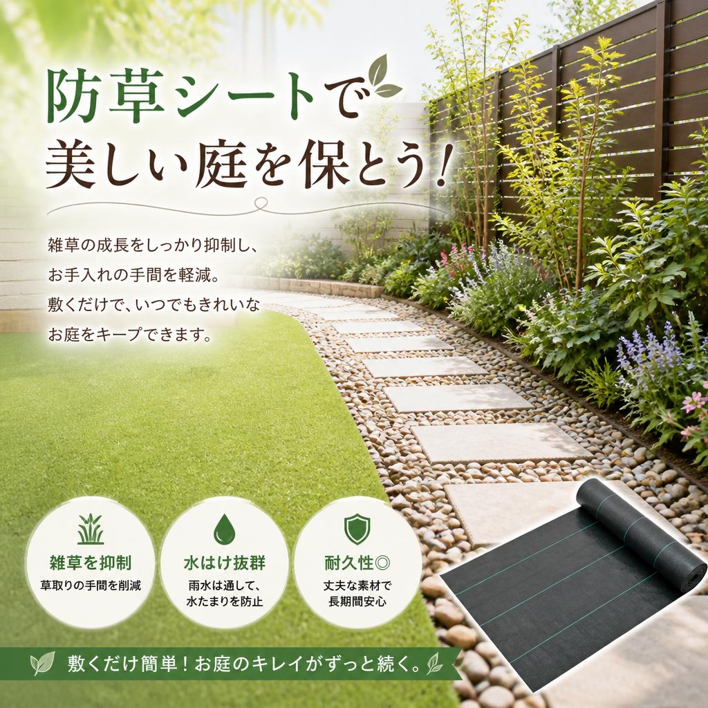 防草シートで美しい庭を保とう！