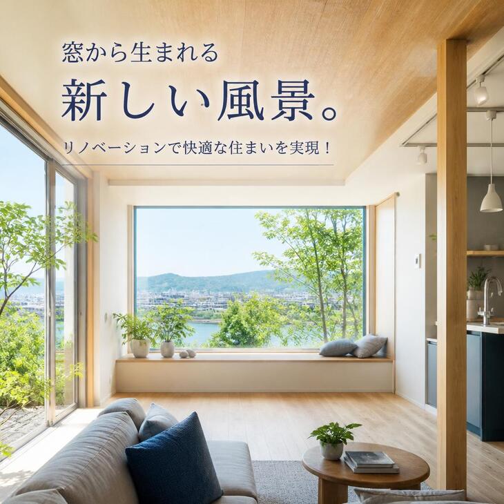 窓から生まれる新しい風景。リノベーションで快適な住まいを実現！