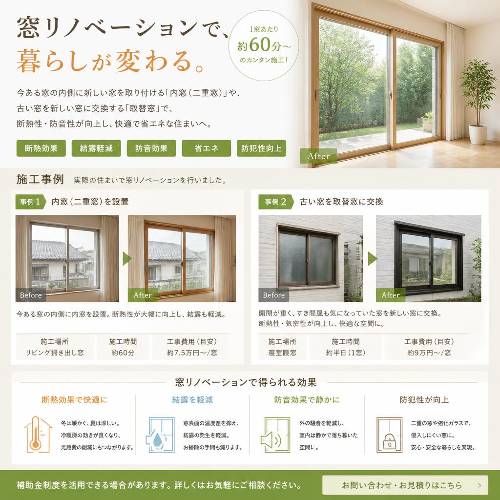 4. 窓リノベーションの施工例
