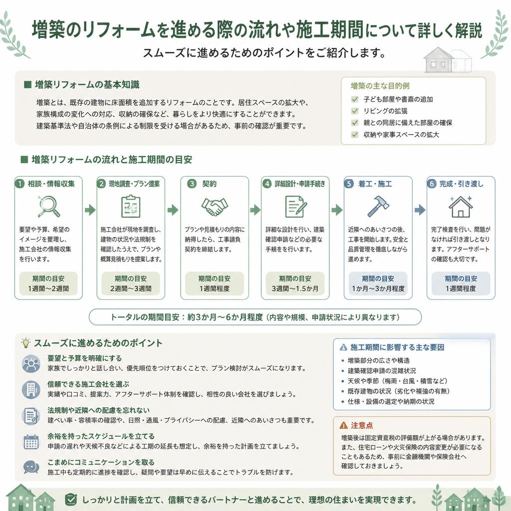 5. 増築の流れと施工期間