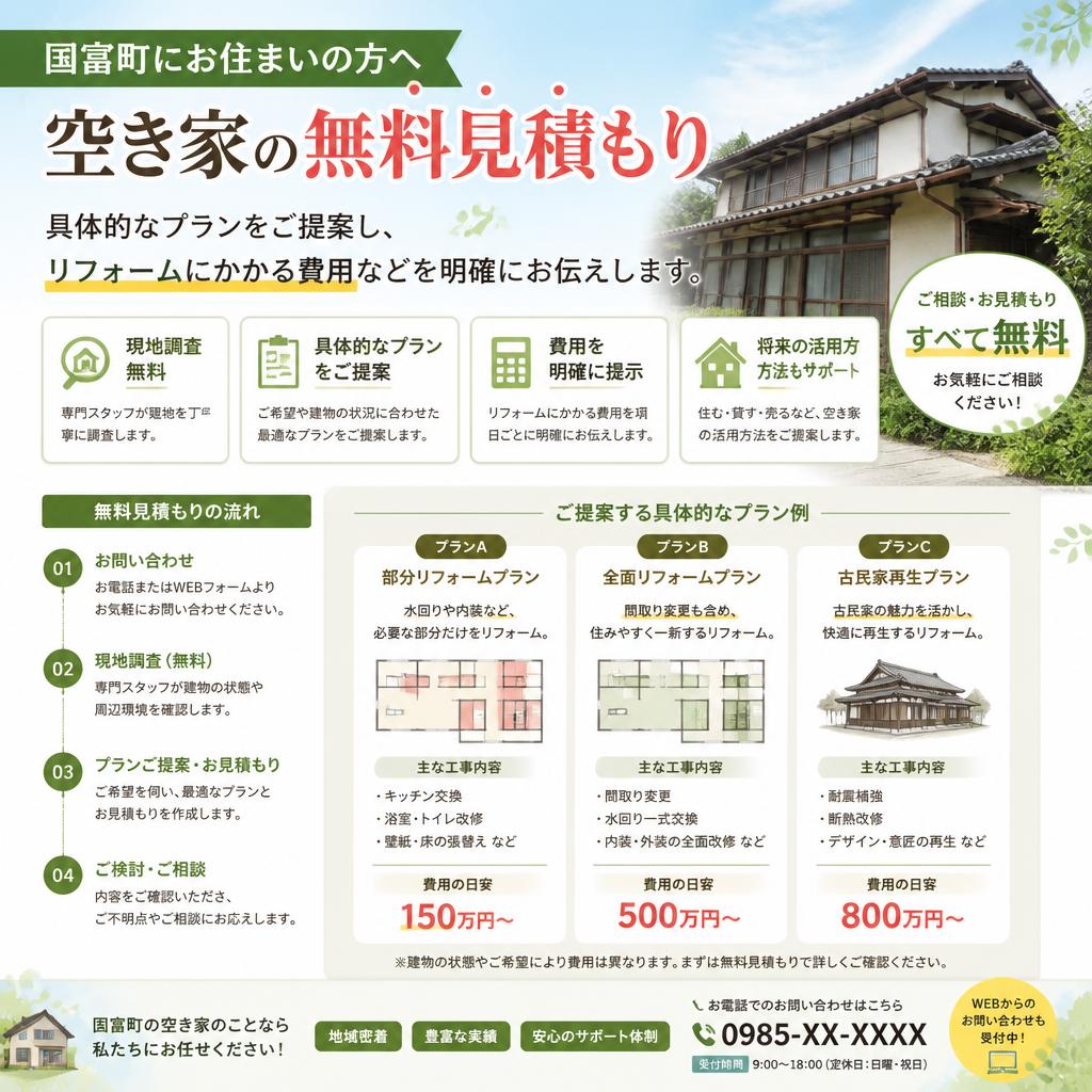無料見積サービスのご案内