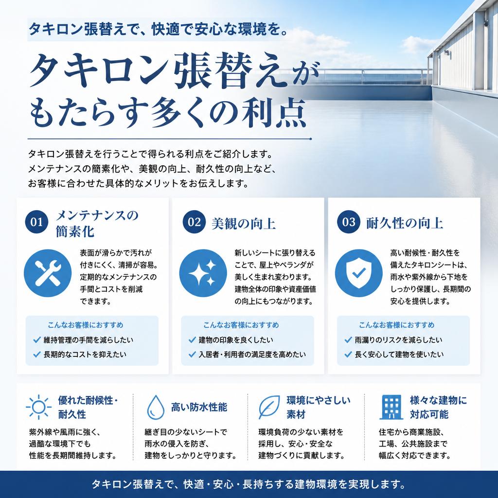 タキロン張替えのメリット