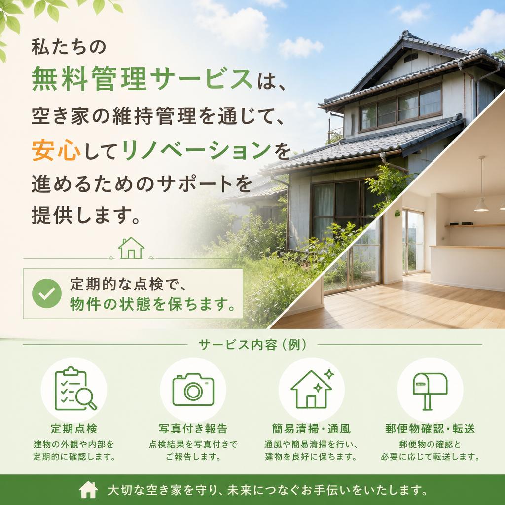選ばれる理由：スヤマ工務店の無料管理サービス