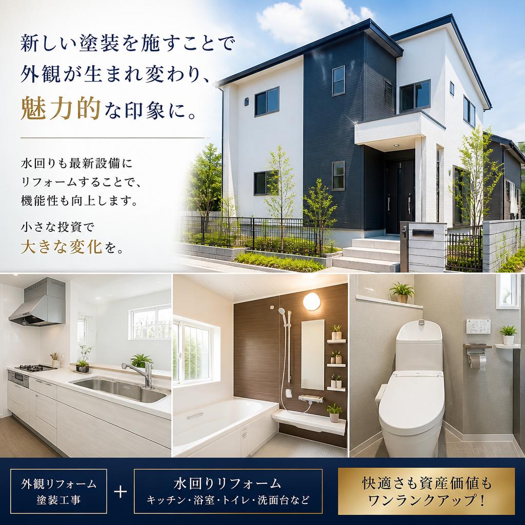 塗装・水回りリフォームのススメ