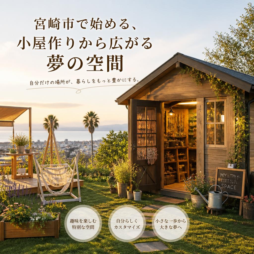 宮崎市で始める、小屋作りから広がる夢の空間