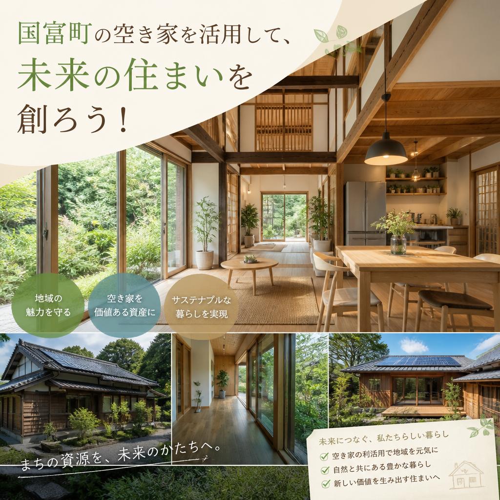 国富町の空き家を活用して、未来の住まいを創ろう！