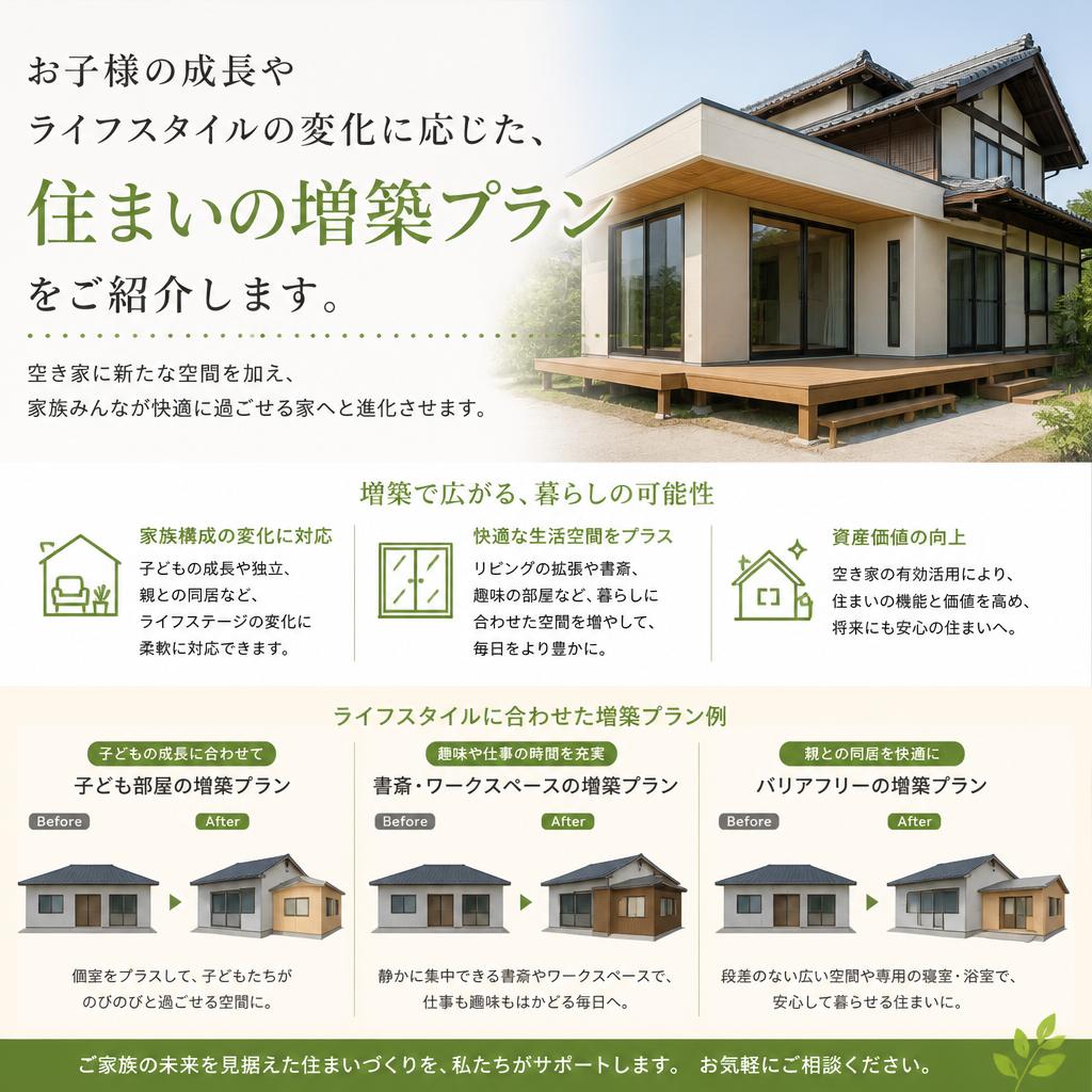 理想の住まいを実現する増築計画