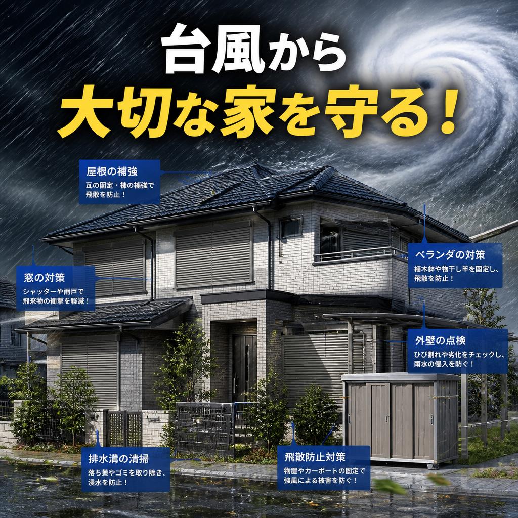 台風から大切な家を守る！