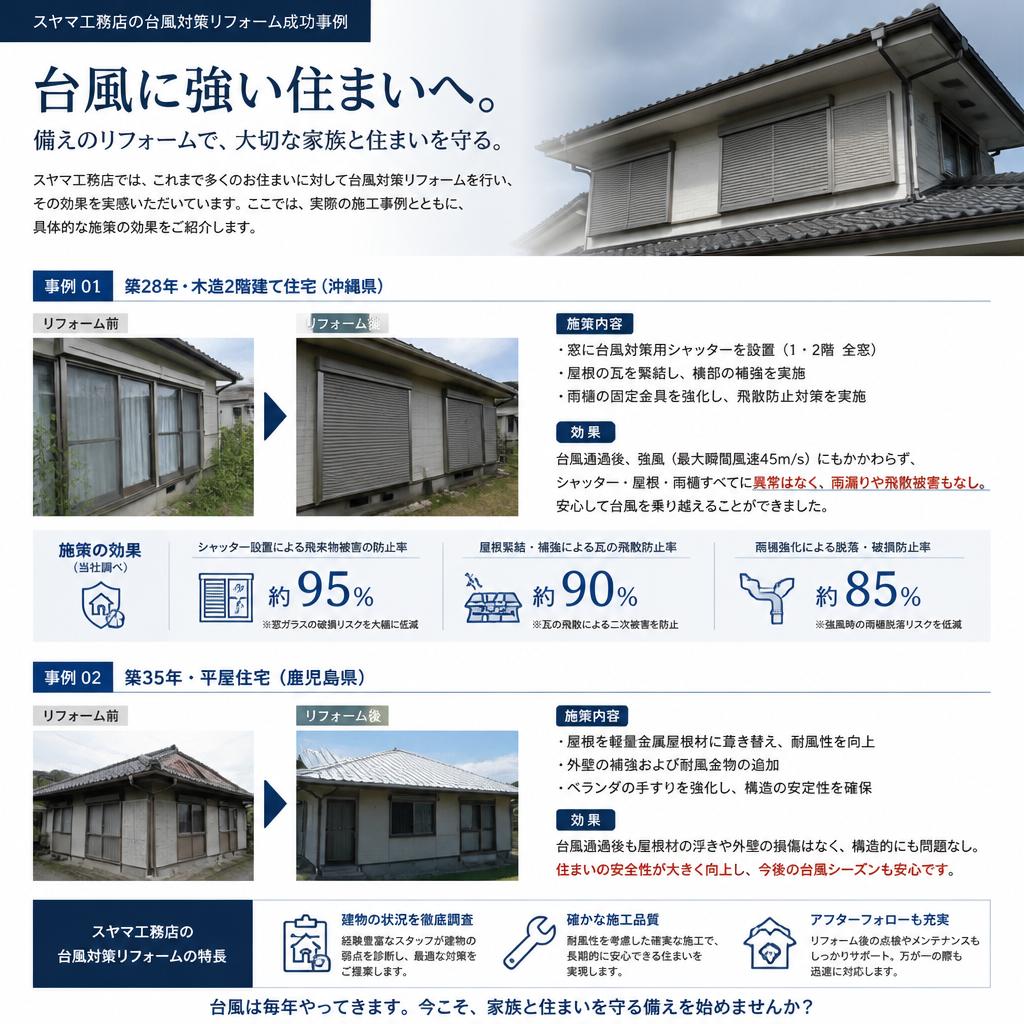 台風対策の成功事例