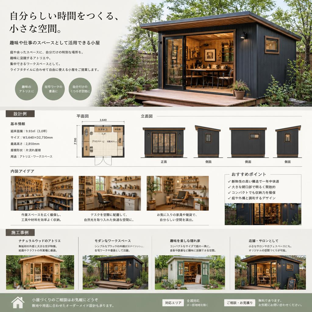 4. 小屋作りの魅力と提案