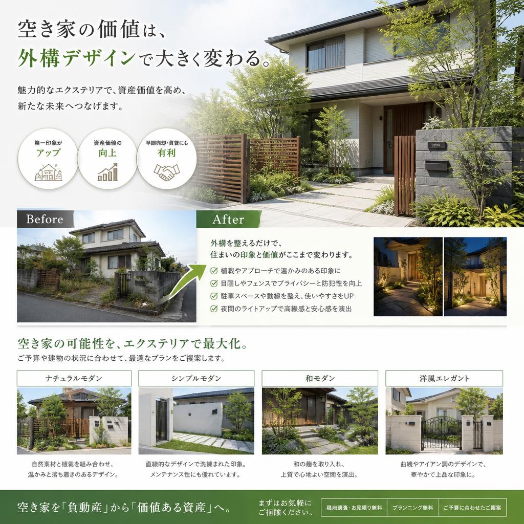 5. 外構デザインで価値UP