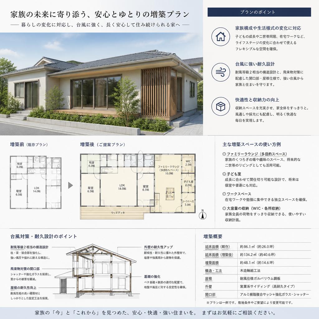 増築プランで機能性向上