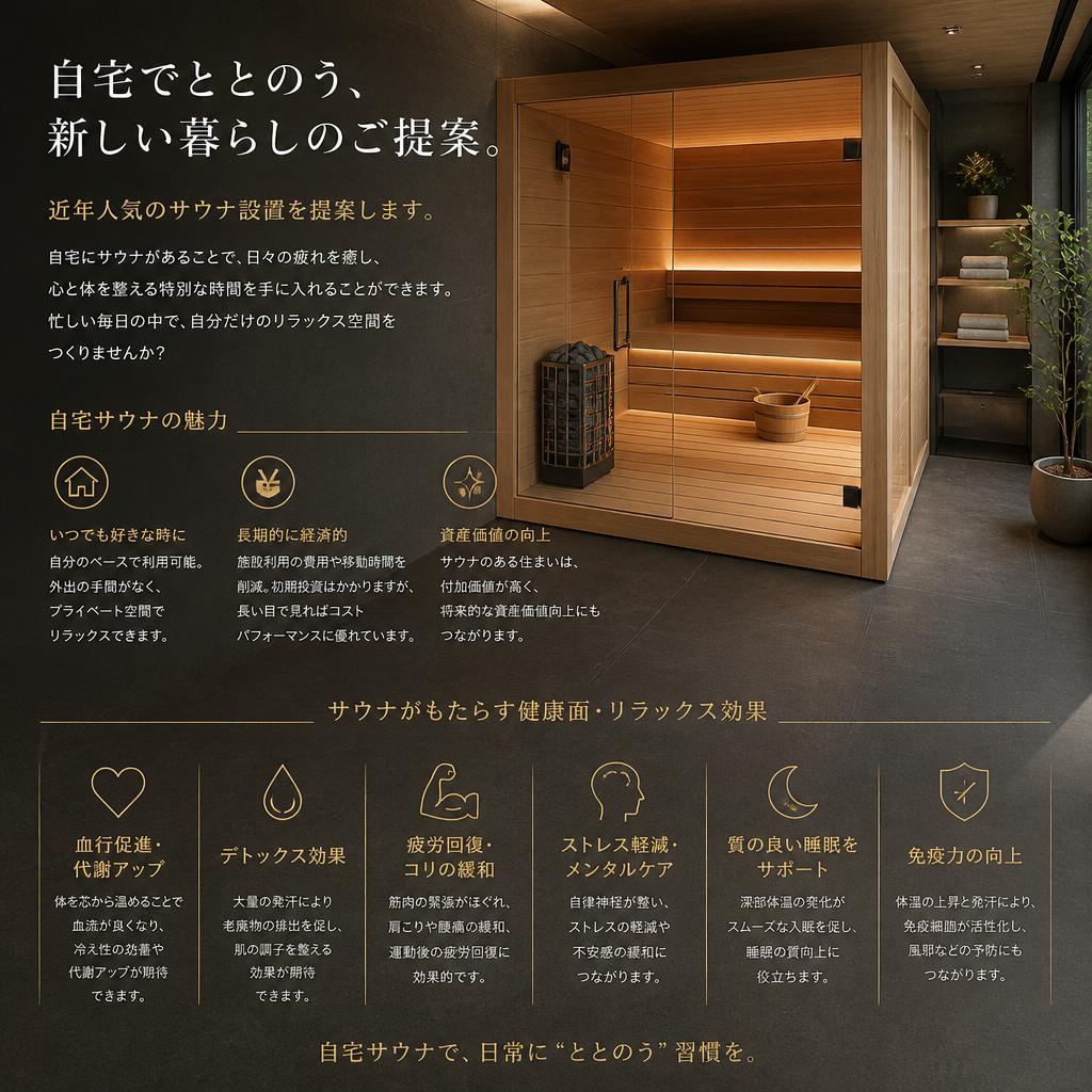 4. 追加提案:サウナ設置の魅力