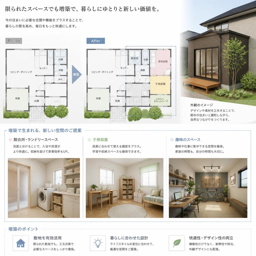 増築で広がる新しい家の可能性