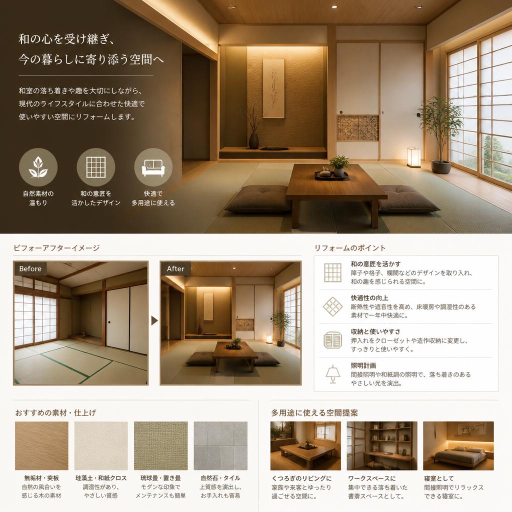 2. 和室リフォームで落ち着ける空間作り