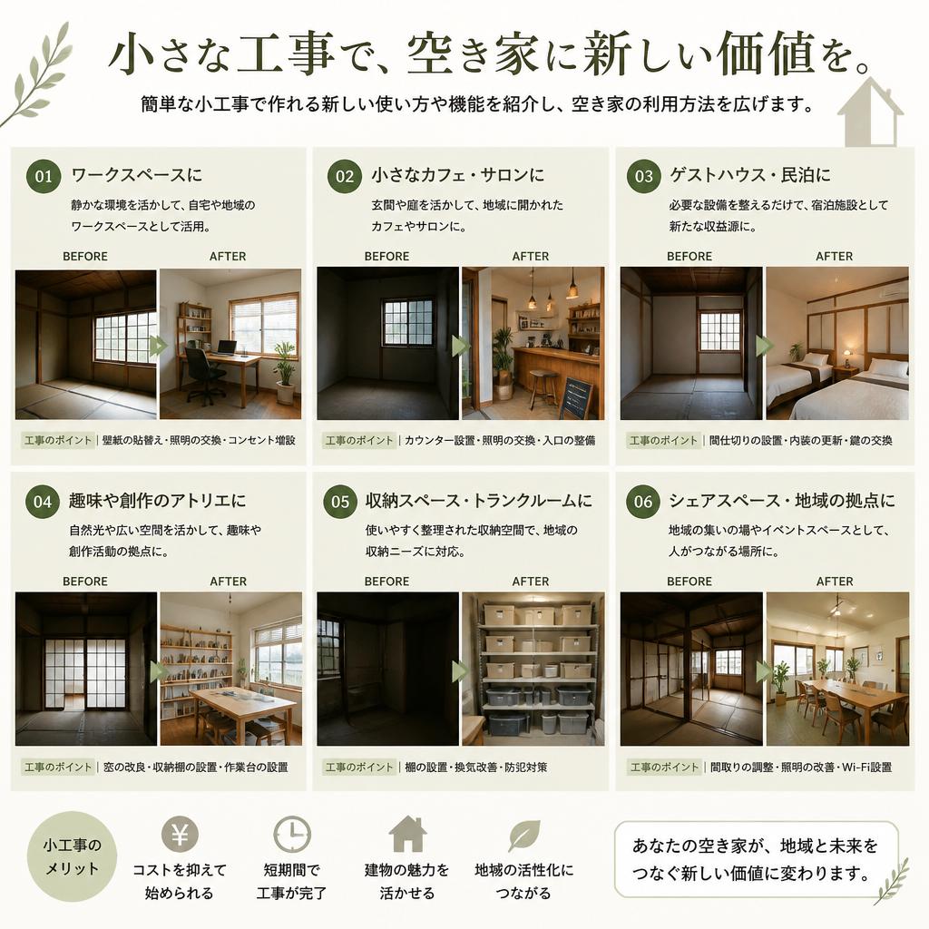 5. 小工事で新たな使い道を提案