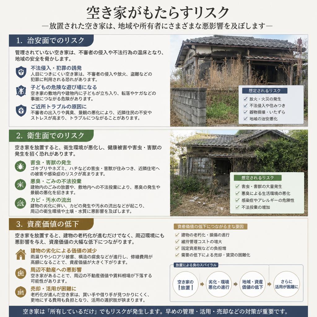 空き家のリスクとは？