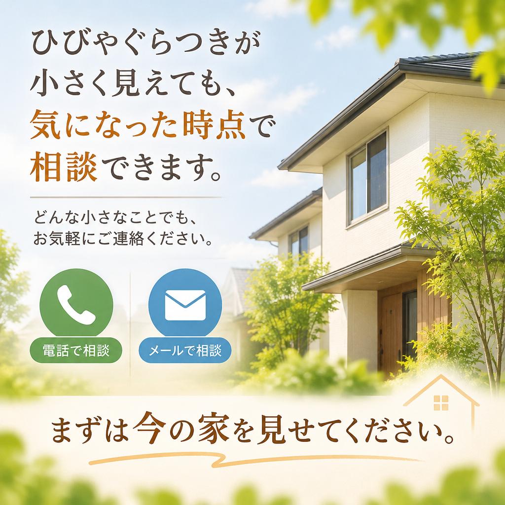不安をそのままにせず、まずは今の家を見せてください