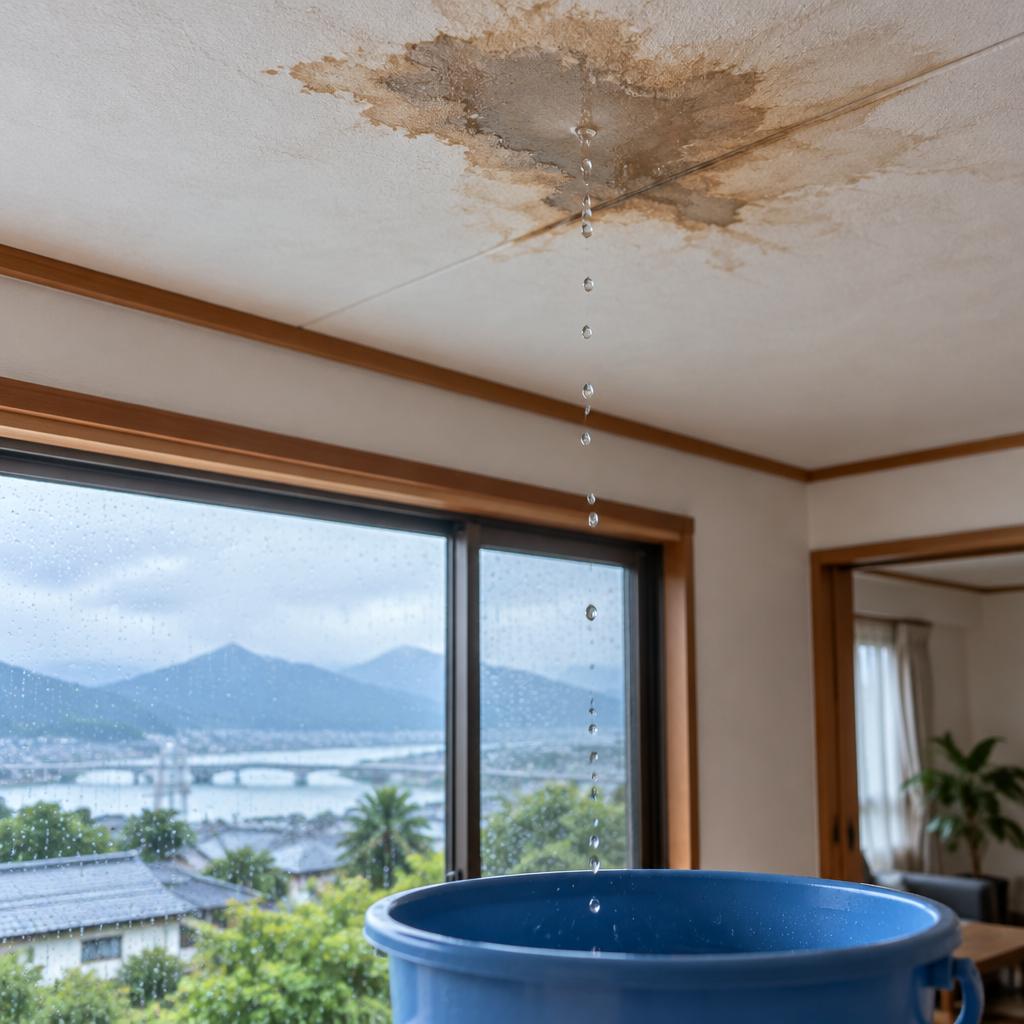 宮崎の雨漏り修理、天井のしみを見たらまず相談を