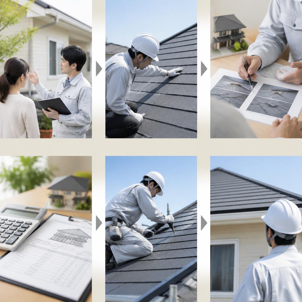 原因を見極め、必要な箇所を修理。点検から施工までの流れ