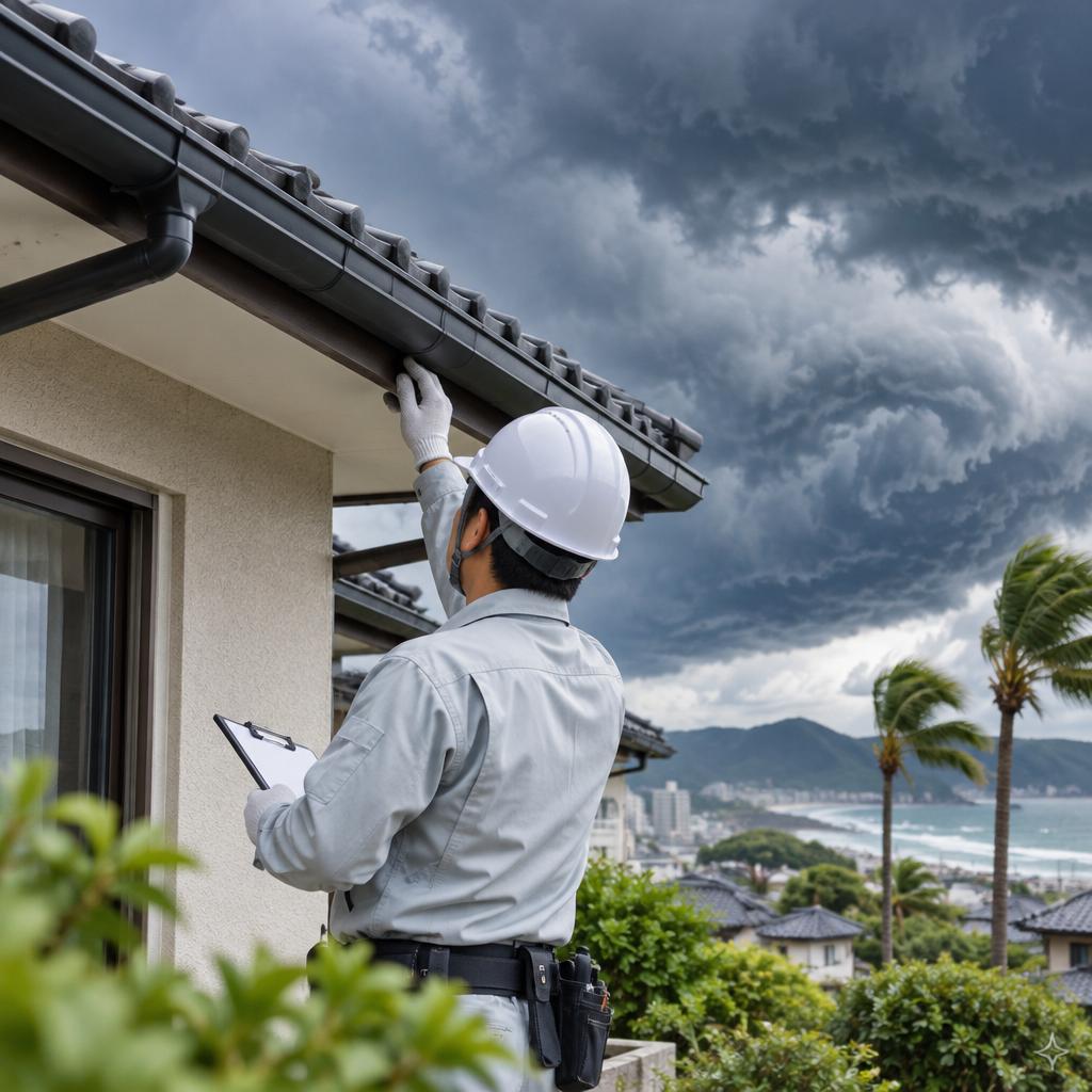 台風が来る前に、住まいの不安を安心へ。宮崎の家を知る職人と、風雨に備える点検を。